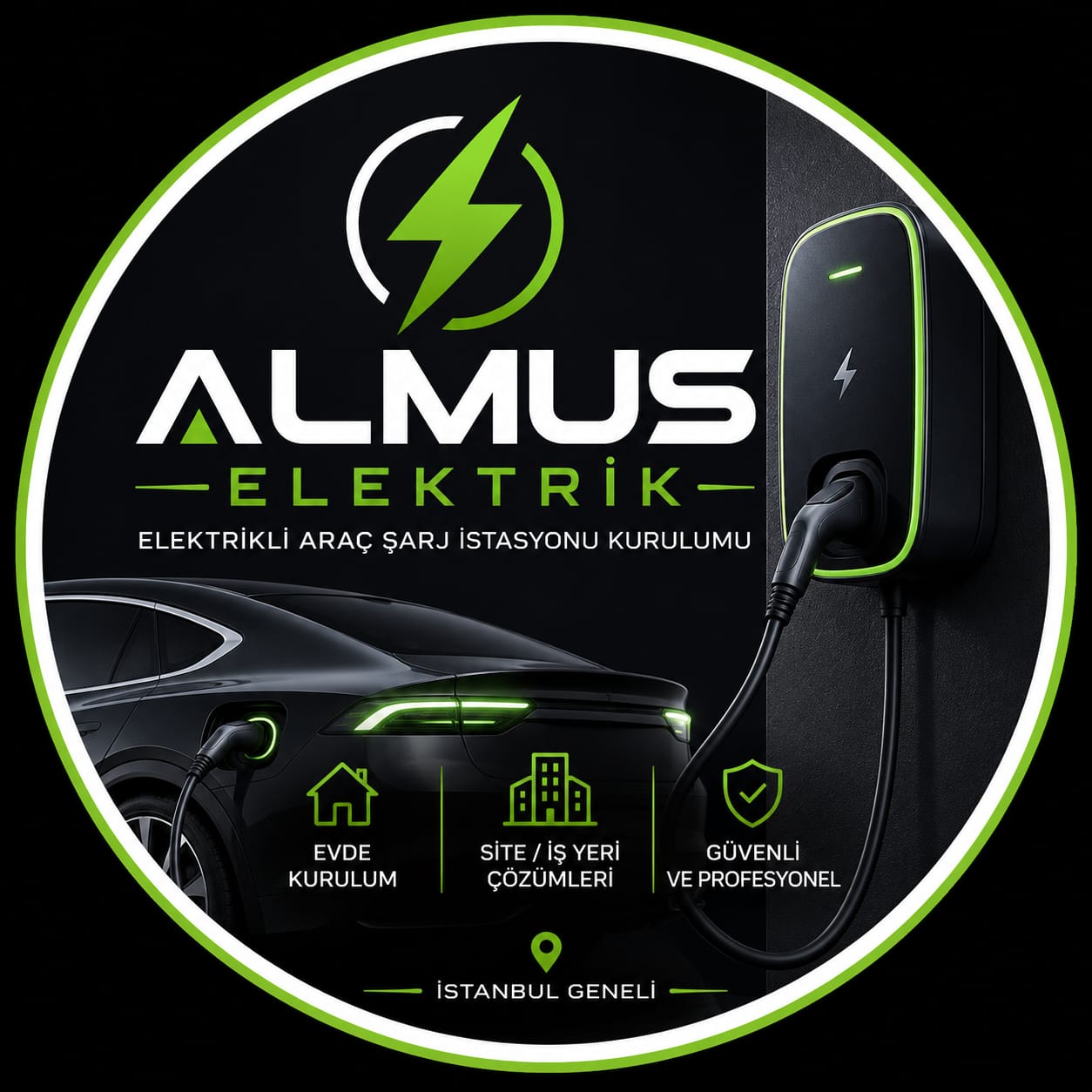 Almus Elektrik - Elektrikli Araç Şarj İstasyonu Kurulumu İstanbul